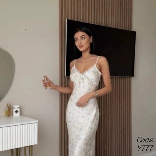 Floral Satin Nightdress